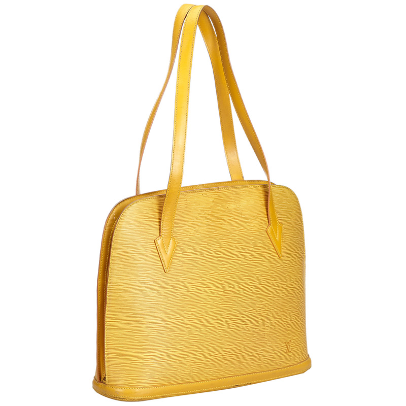 

Louis Vuitton Yellow Epi Leather Lussac Bag