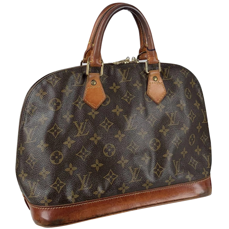 

Louis Vuitton Monogram Canvas Alma PM Bag, Brown