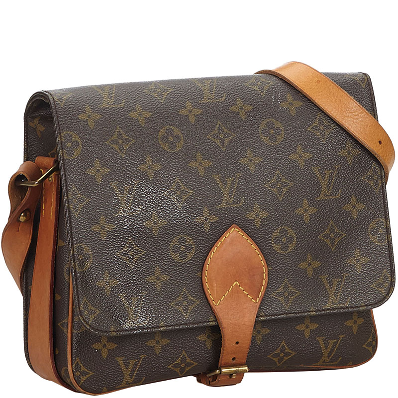

Louis Vuitton Monogram Canvas Cartouchiere GM Bag, Brown