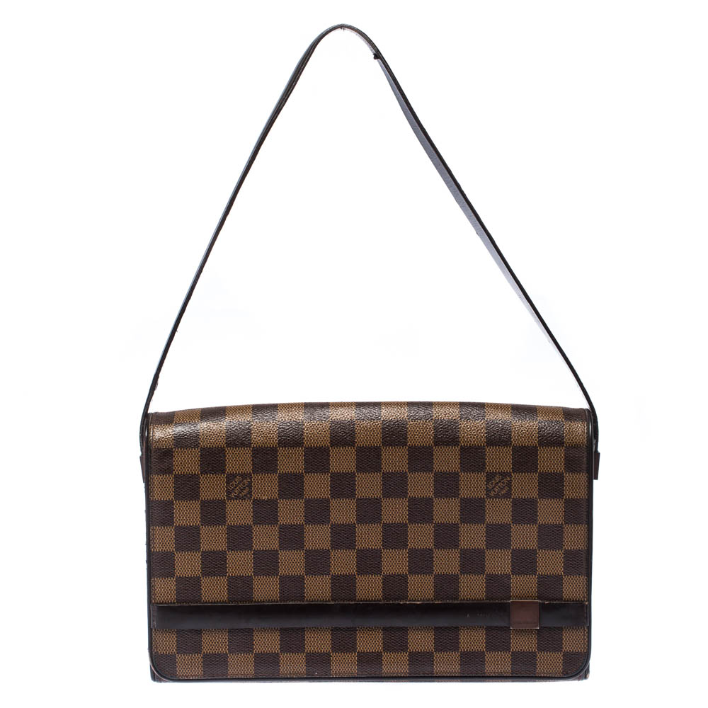 مملوكة مسبقًا Louis Vuitton Damier Ebene Canvas Tribeca Long Bag