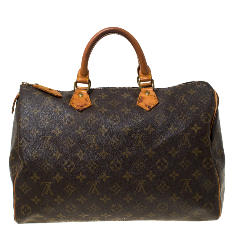 Pre Owned Louis Vuitton Monogram Canvas Speedy 35