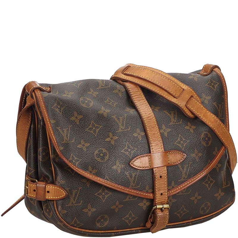 

Louis Vuitton Monogram Canvas Saumur 30 Bag, Brown