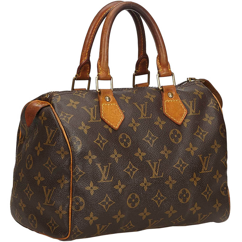 

Louis Vuitton Monogram Canvas Speedy 25 Bag, Brown