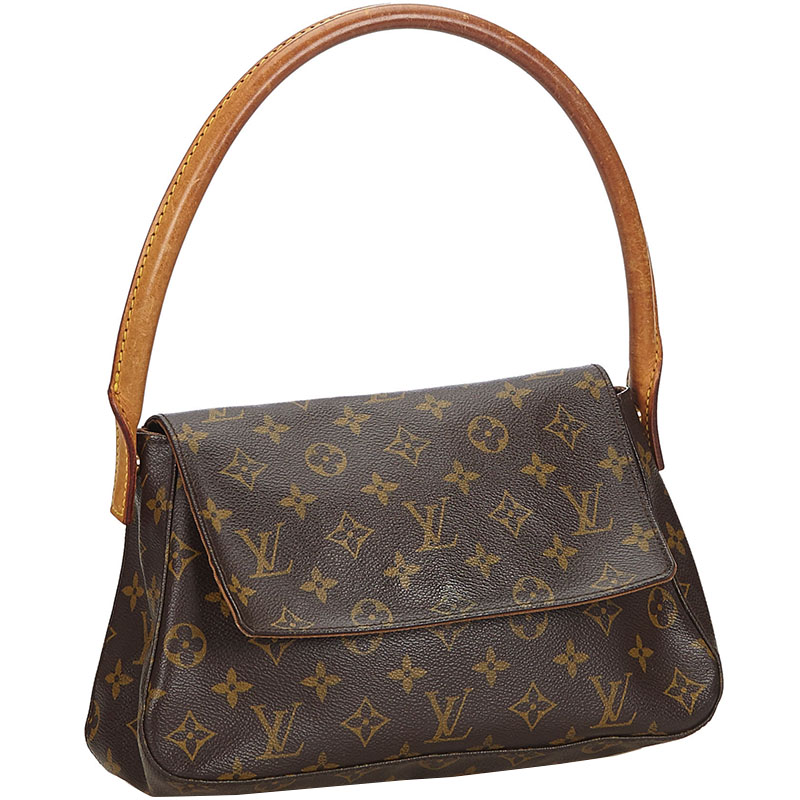 

Louis Vuitton Monogram Canvas Mini Looping Bag, Brown