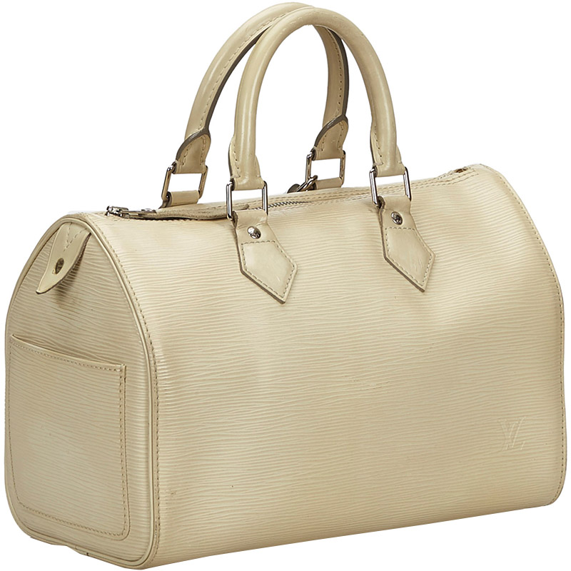 

Louis Vuitton Beige Epi Leather Speedy 25 Bag