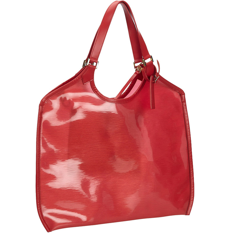 

Louis Vuitton Red Epi Leather Plage Baia Lagoon Bay Bag