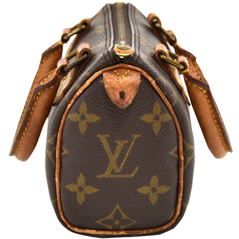 

Louis Vuitton Monogram Canvas Mini Speedy HL Bag, Brown