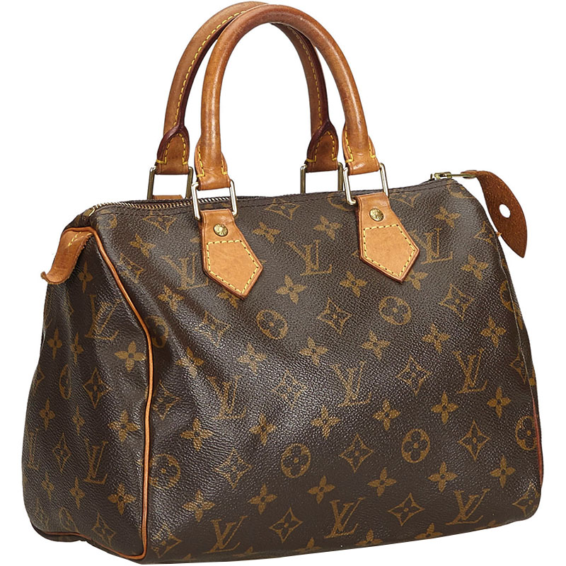 

Louis Vuitton Monogram Canvas Speedy 25 Bag, Brown