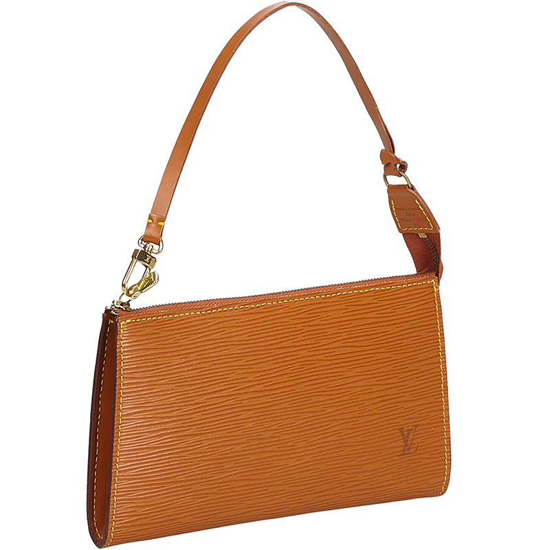 

Louis Vuitton Brown Epi Leather Pochette Accessoires Bag