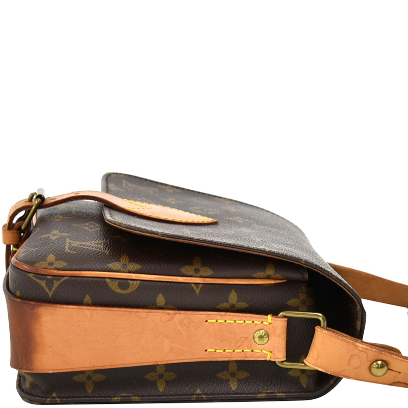 

Louis Vuitton Monogram Canvas Cartouchiere MM Shoulder Bag, Brown