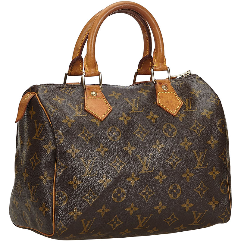 

Louis Vuitton Monogram Canvas Speedy 25 Bag, Brown
