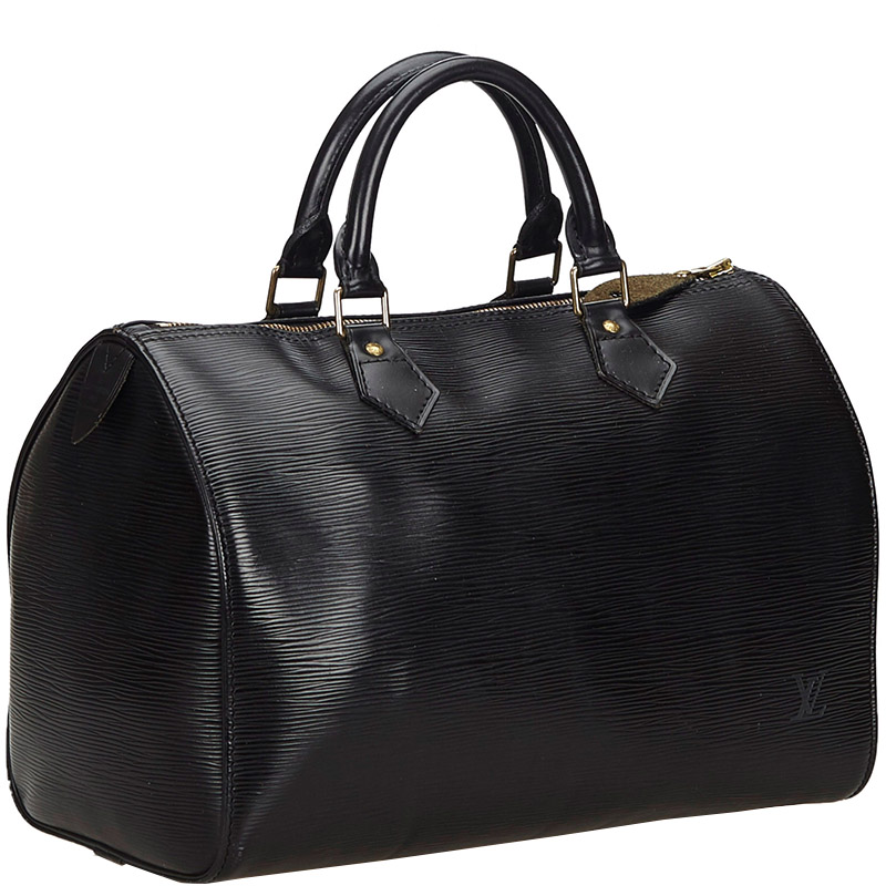 

Louis Vuitton Black Epi Leather Speedy 30 Shoulder Bag