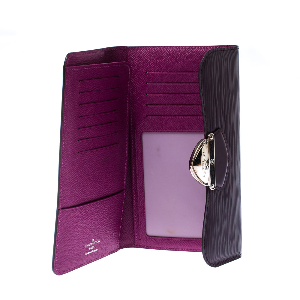 

Louis Vuitton Cassis Epi Leather Eugenie Wallet, Purple