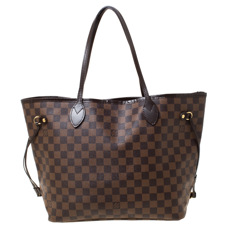 Louis Vuitton Damier Ebene Canvas Neverfull MM Bag