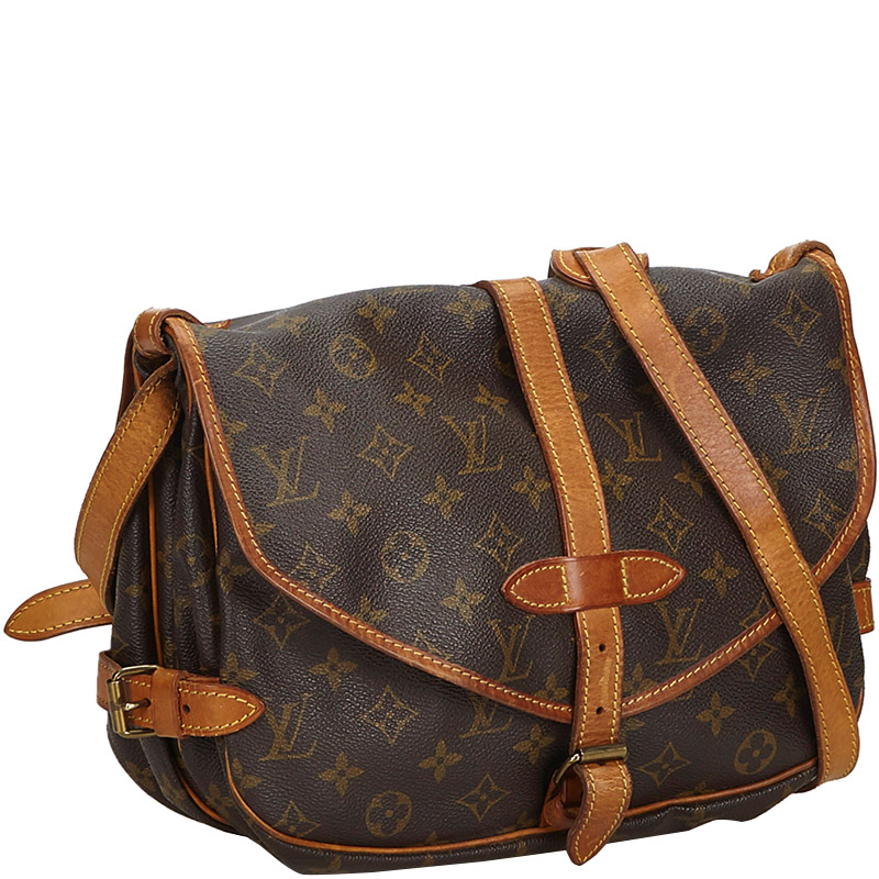 

Louis Vuitton Monogram Canvas Saumur 30 Bag, Brown