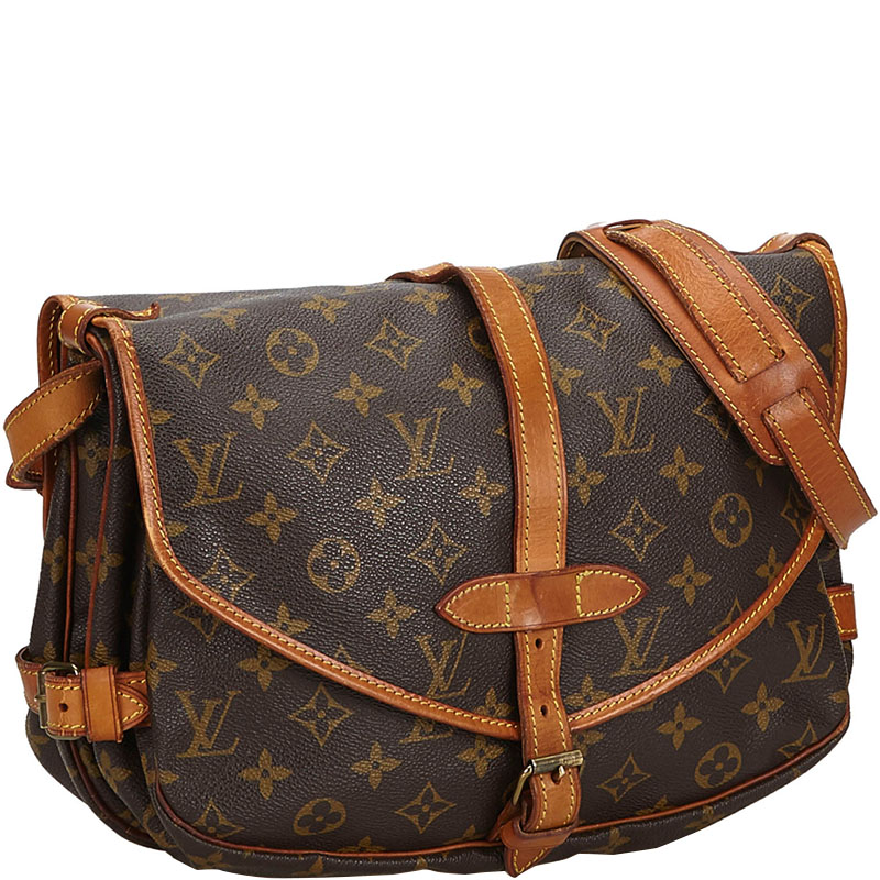 

Louis Vuitton Monogram Canvas Saumur 30 Bag, Brown