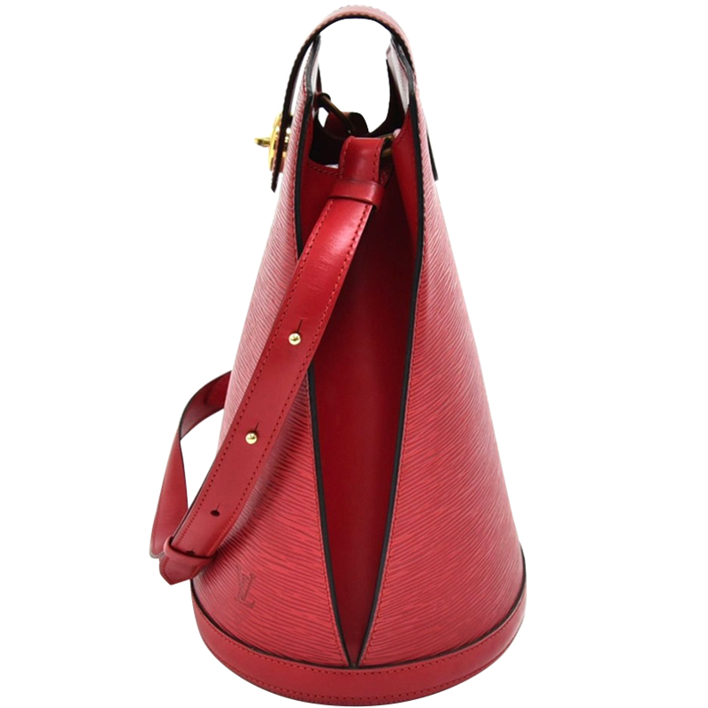 

Louis Vuitton Red Epi Leather Cluny Shoulder Bag