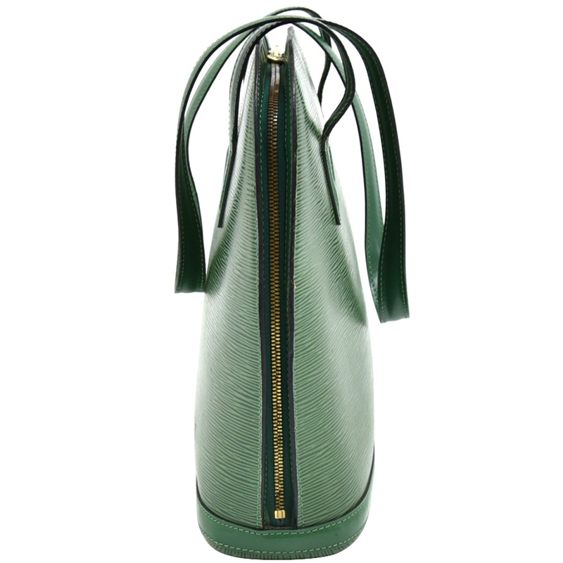 

Louis Vuitton Green Epi Leather Lussac Tote Bag