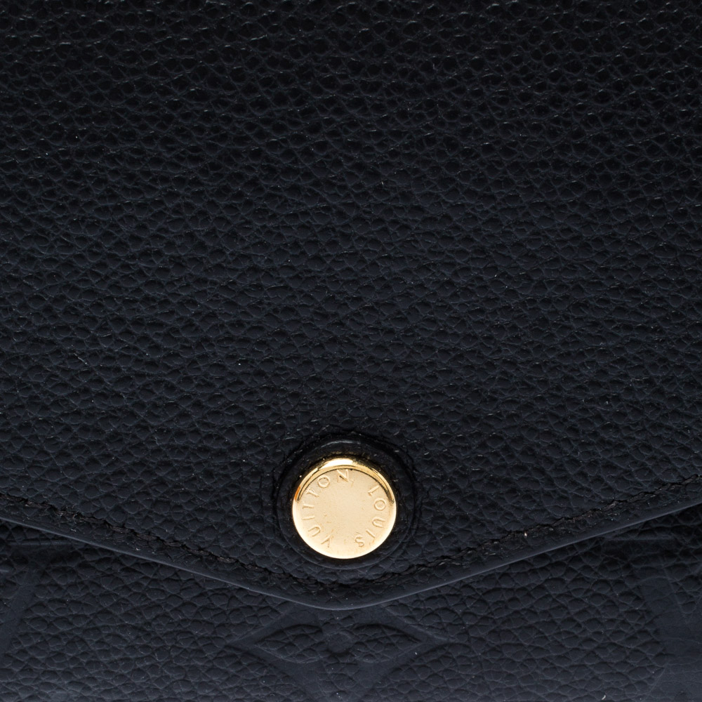 Louis Vuitton M62213 Portefeuille Sarah Wallet Monogram Empreinte Leather  Berry 