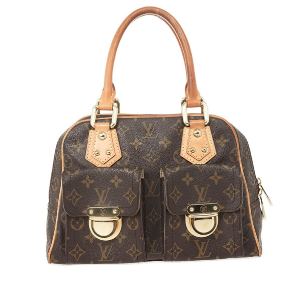 Pre Owned Louis Vuitton Monogram Canvas Manhattan PM Satchel