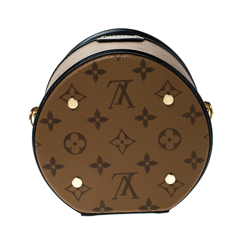 Louis Vuitton Cannes Handbag Reverse Monogram Canvas Brown 876481
