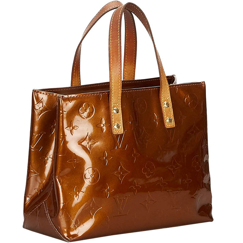 

Louis Vuitton Brown Monogram Vernis Reade PM Bag