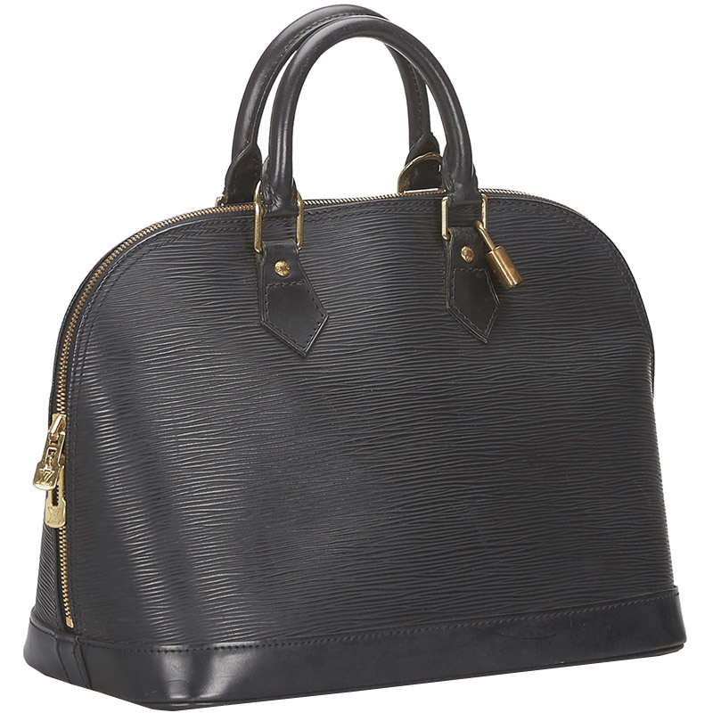 

Louis Vuitton Black Epi Leather Alma PM Bag