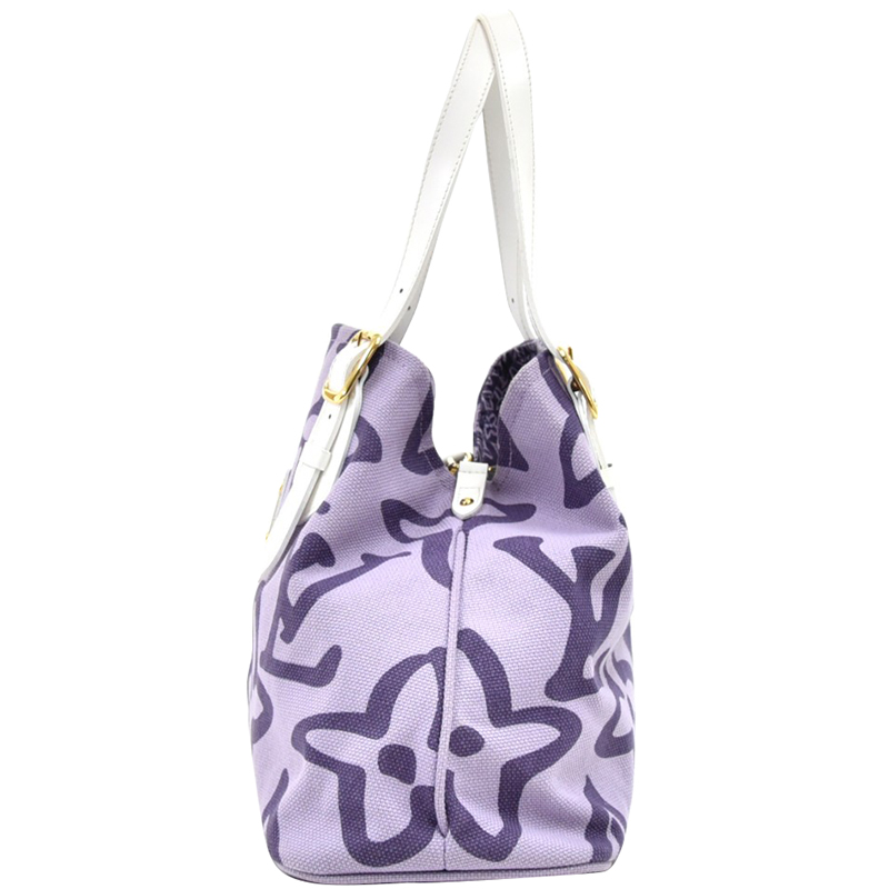 

Louis Vuitton Lilac Canvas Limited Edition Tahitienne Cabas PM Bag, Purple