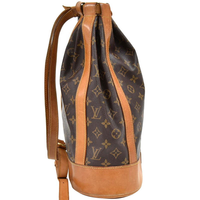 

Louis Vuitton Monogram Canvas Randonee PM Bag, Brown