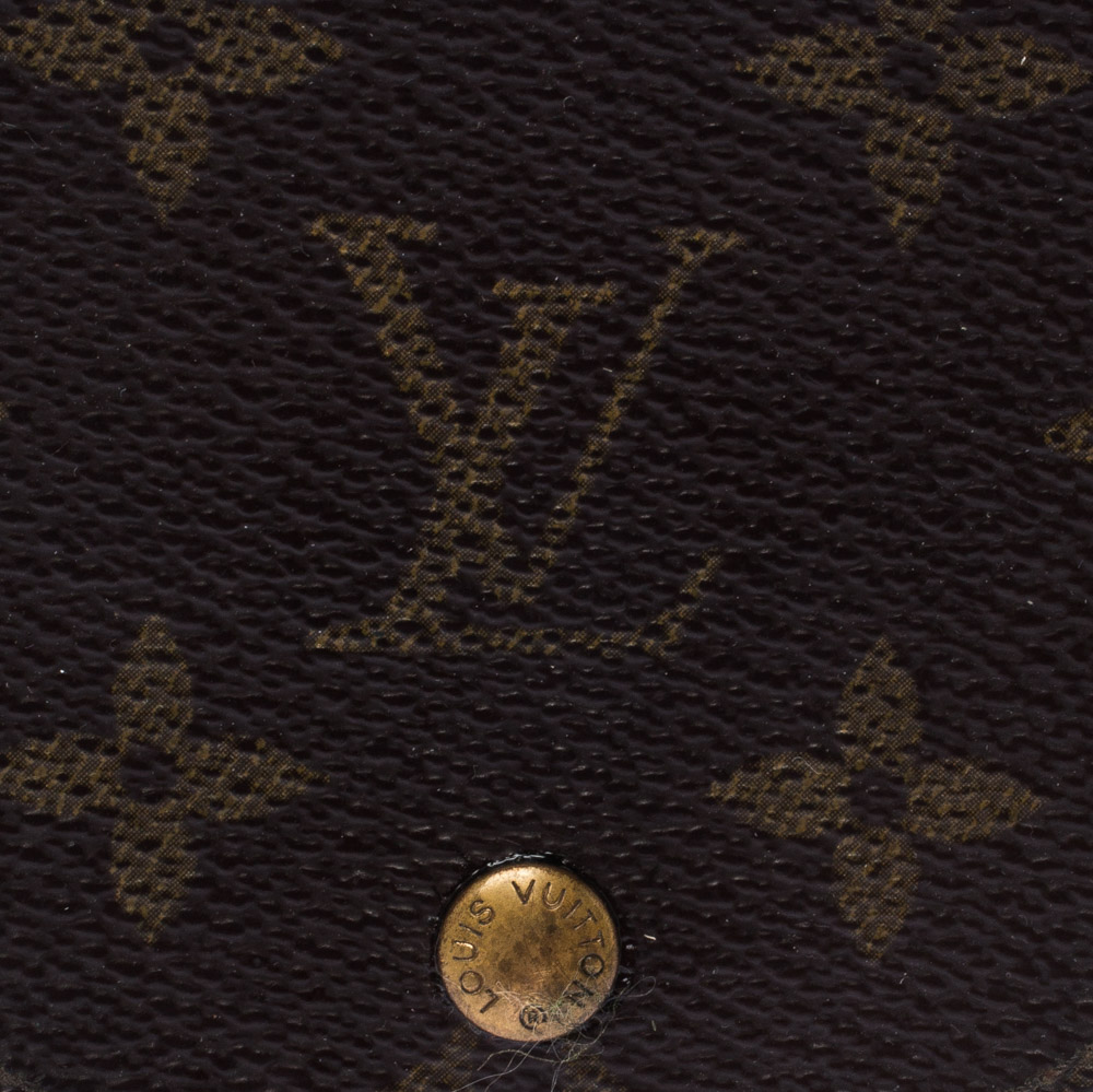 Auth Louis Vuitton Monogram Mat M65125 Women's Coin Purse/coin Case Blue