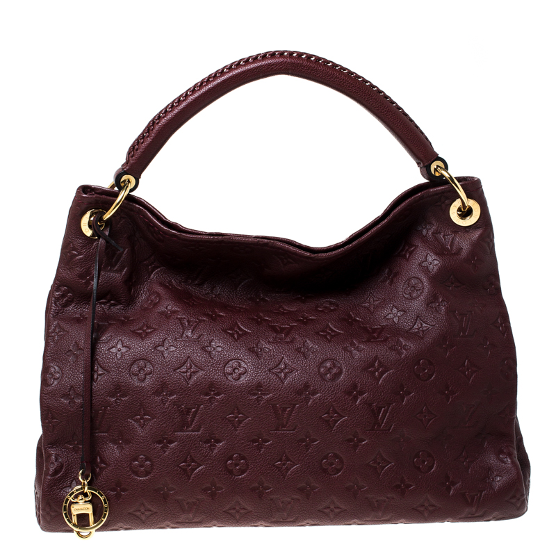 Pre Owned حقيبة لوي فيتون أرتسي جلد إمبرينت مونوغرامي أورور MM