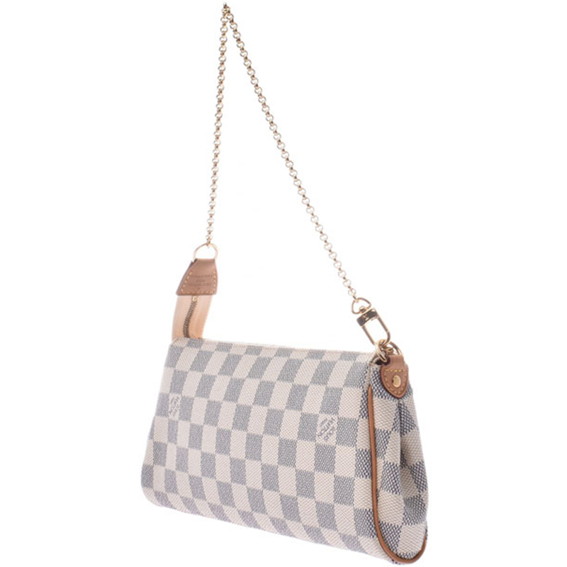 

Louis Vuitton Damier Azur Canvas Eva Clutch, Blue