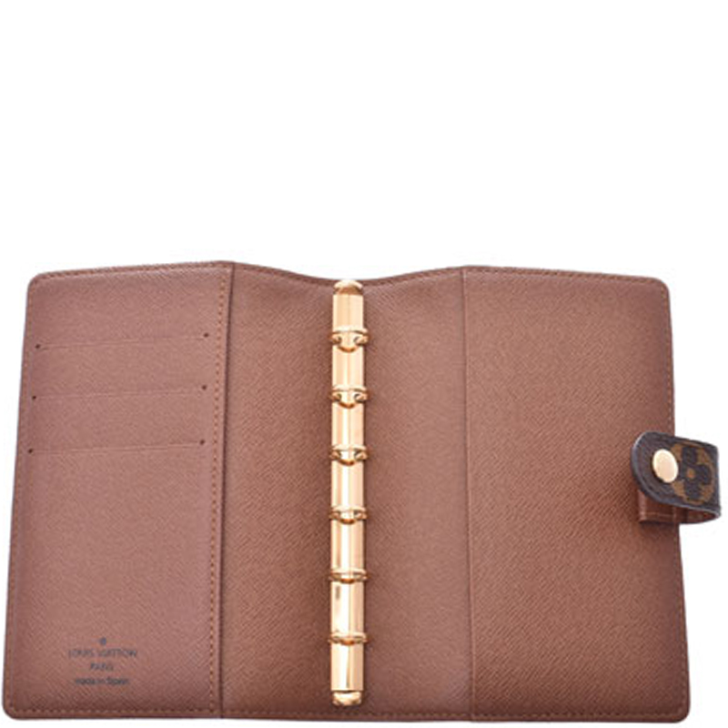

Louis Vuitton Monogram Canvas Small Ring Agenda Cover, Brown