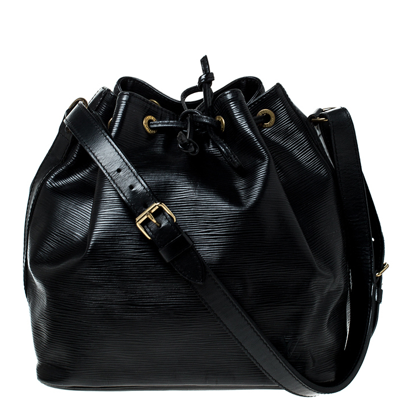 Louis Vuitton Black Epi Leather Petit Noe Shoulder Bag