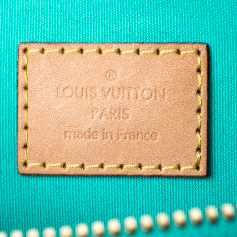 Louis Vuitton Bleu Lagon Monogram Vernis Leather Alma PM Bag Louis