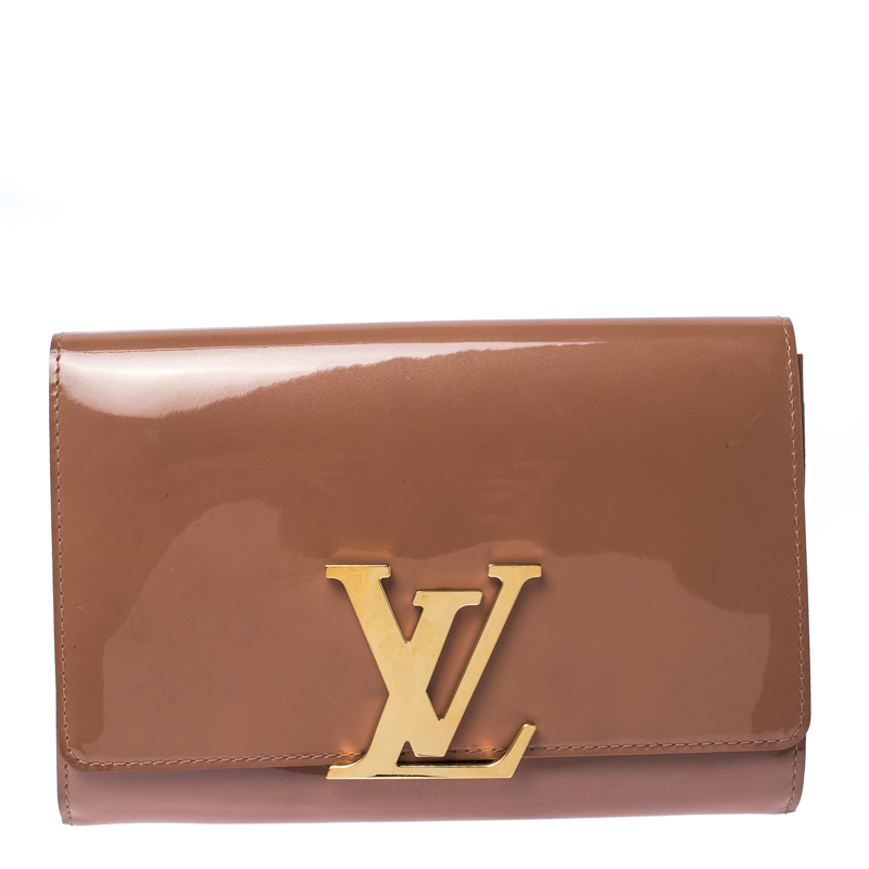 lv patent leather clutch