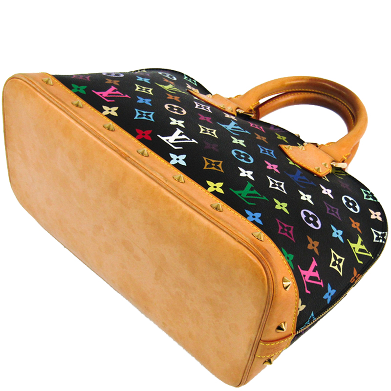 

Louis Vuitton Black Multicolor Monogram Alma PM Bag