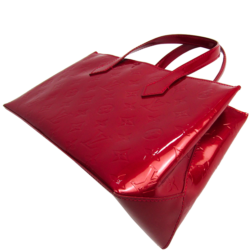 

Louis Vuitton Pomme D'Amour Monogram Vernis Wilshire PM Bag, Red