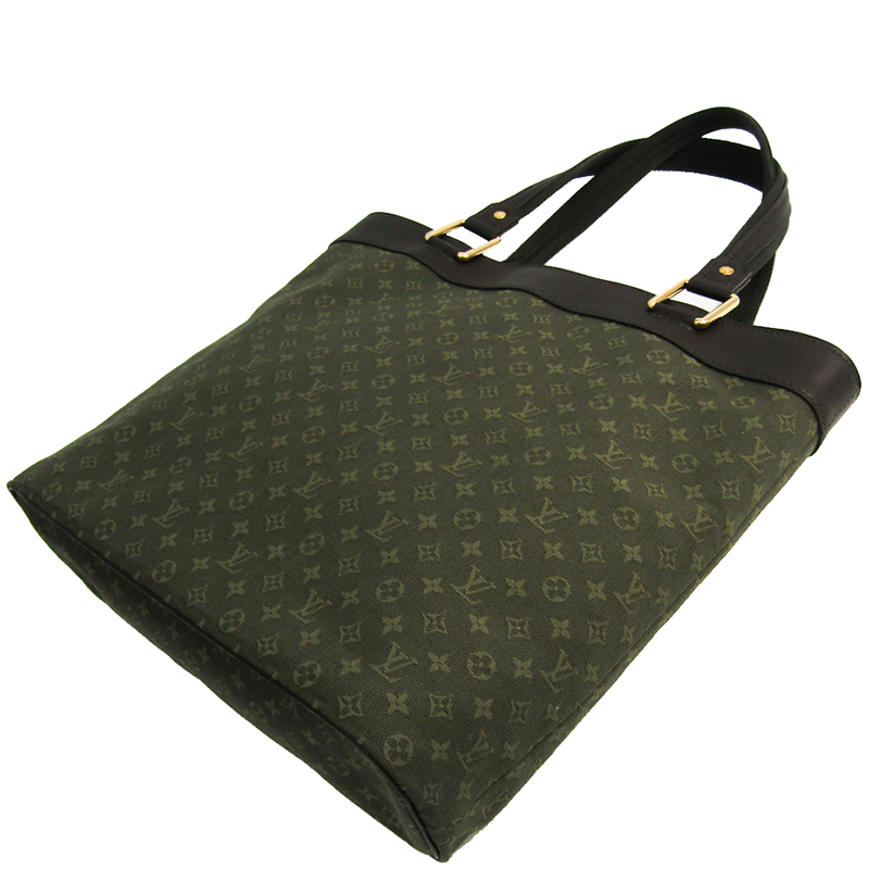 

Louis Vuitton Khaki Monogram Mini Lin Lucille GM, Green