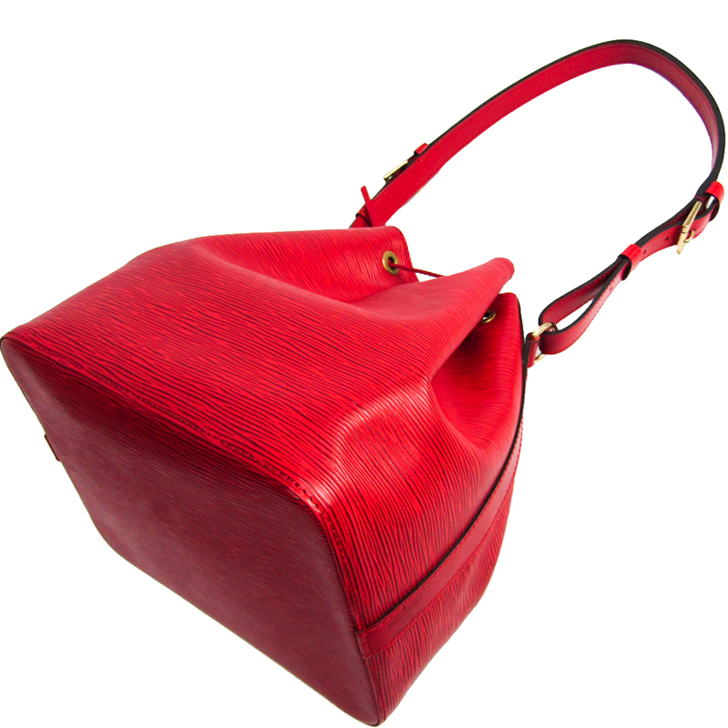 

Louis Vuitton Red Epi Leather Petit Noe Shoulder Bag