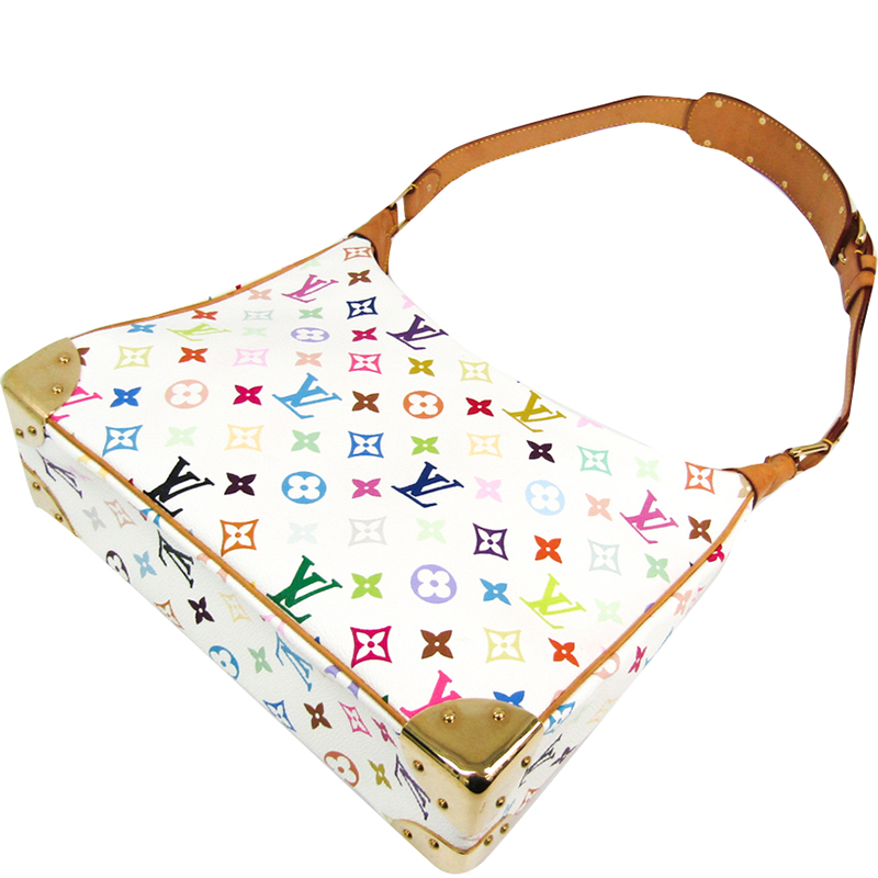 

Louis Vuitton White Multicolor Monogram Canvas Boulogne Shoulder Bag