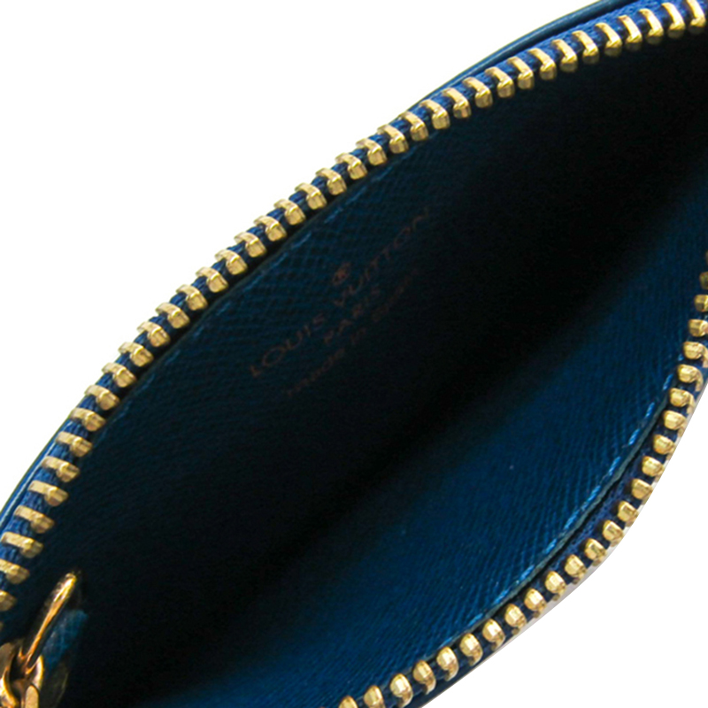 

Louis Vuitton Toledo Blue Epi Leather Key Pouch