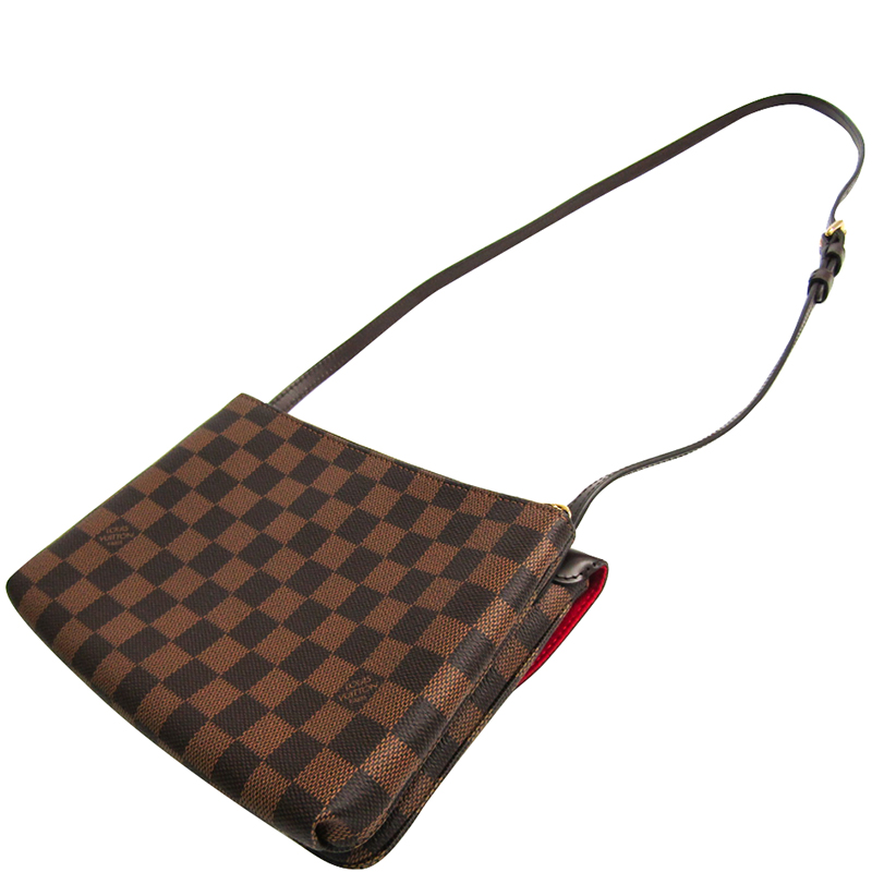 

Louis Vuitton Damier Ebene Canvas Twice Shoulder Bag, Brown
