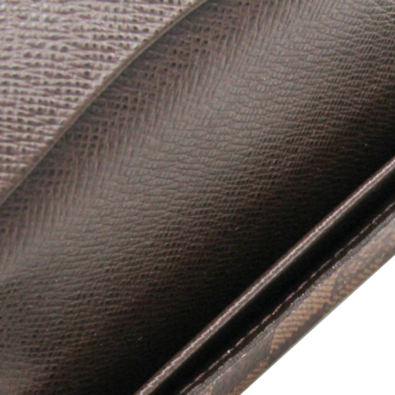 

Louis Vuitton Damier Ebene Canvas Business Card, Brown