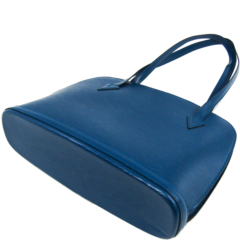 

Louis Vuitton Toledo Blue Epi Leather Lussac Shoulder Bag