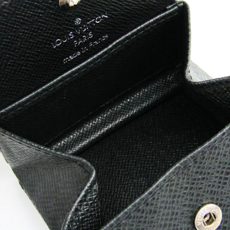 

Louis Vuitton Ardoise Taiga Leather Coin Purse, Black