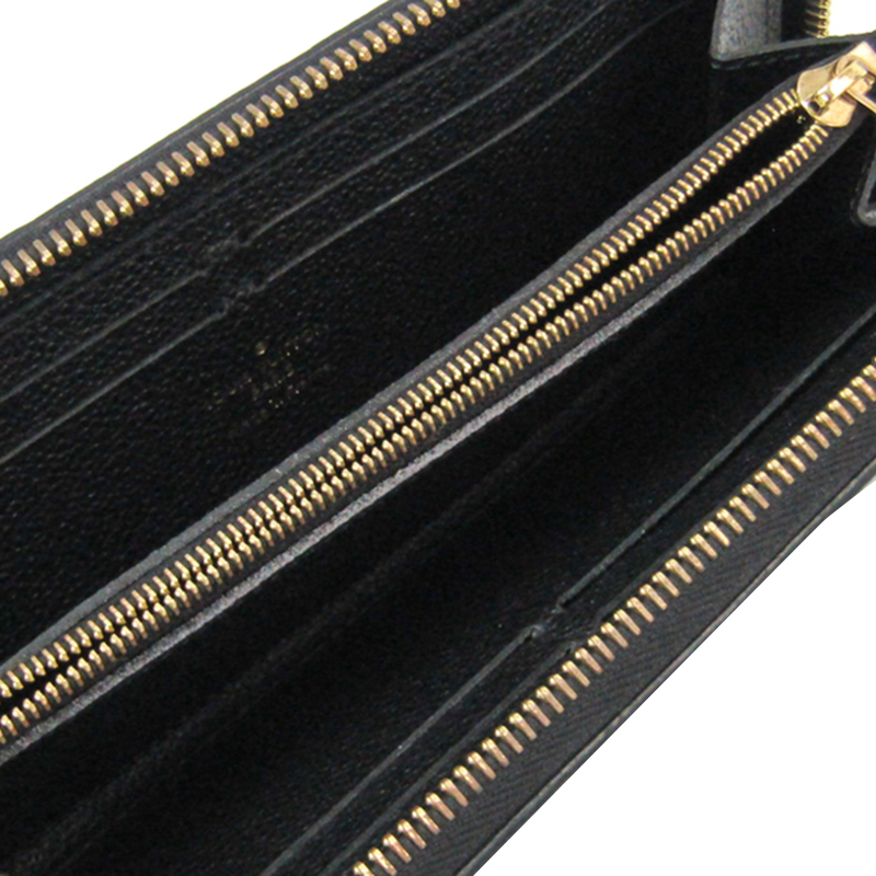 

Louis Vuitton Noir Monogram Empreinte Leather Zippy Wallet, Black