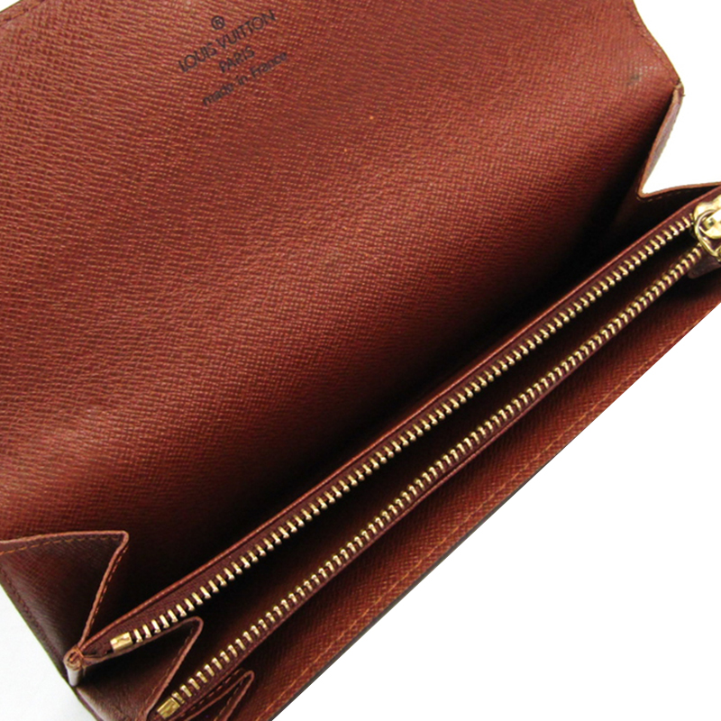 

Louis Vuitton Monogram Canvas Long Wallet, Brown