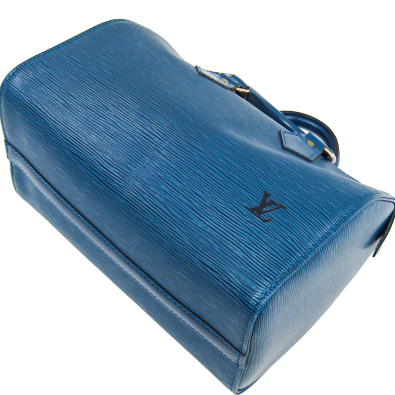 

Louis Vuitton Blue Epi Leather Speedy 25 Bag