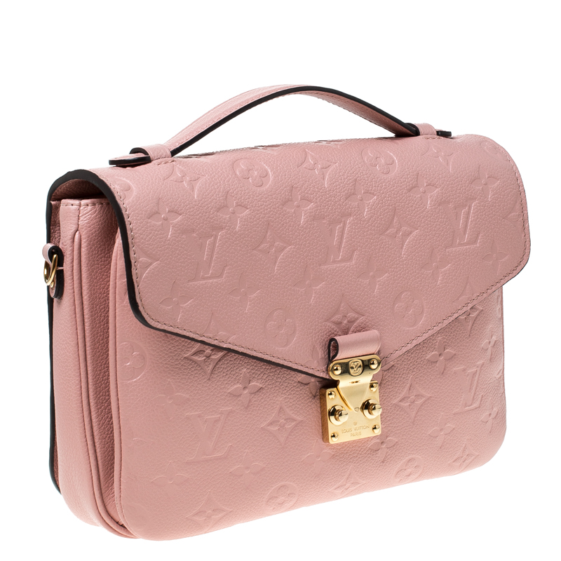 Louis Vuitton Baby Pink Monogram Empreinte Pochette Metis Bag Louis Vuitton